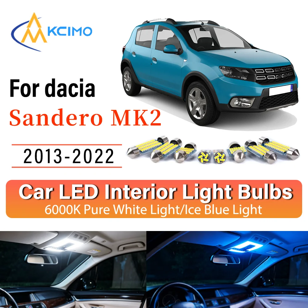 Interior Lighting Kit For dacia Sandero MK2 2013-2022 LED Bulbs for Dome Map Door Trunk License Plate Light
Interior Lighting Kit For dacia Sandero MK2 2013-2022 LED Bulbs for Dome Map Door Trunk License Plate Light