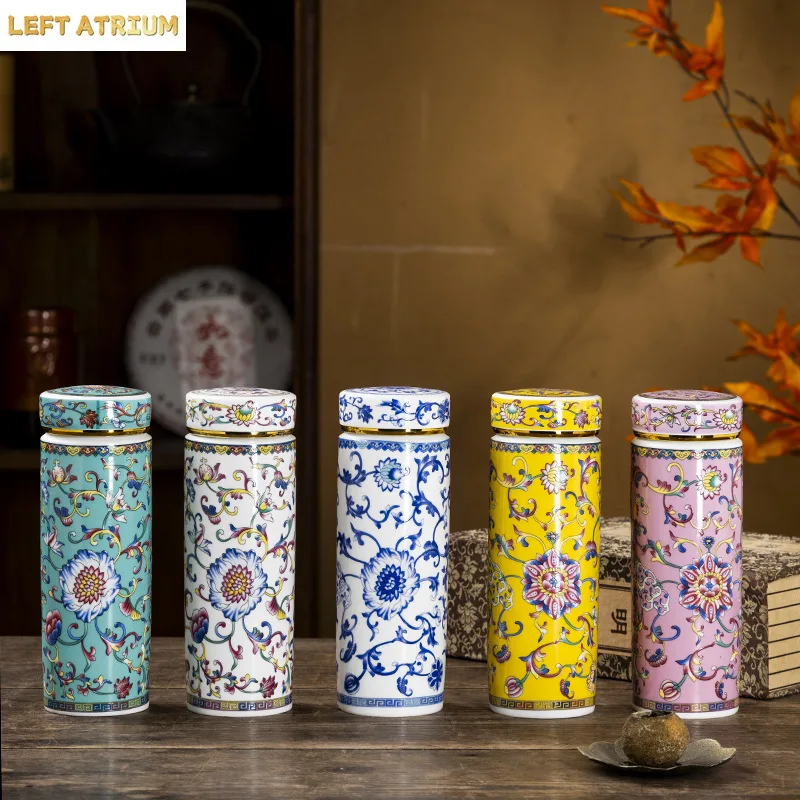 500ML Double-layer Ceramic Cups Enameled Ceramics High-temperature Resistant Cups with Lids Portable Mugs and Drinking Utensils
500ML Double-layer Ceramic Cups Enameled Ceramics High-temperature Resistant Cups with Lids Portable Mugs and Drinking Utensils