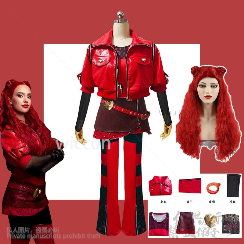 Anime Movie Descendannts 4 Red Leather Pants Coat Cosplay Little Rise Uniform Wigs Cos For Halloween Christmas Party Customized
Anime Movie Descendannts 4 Red Leather Pants Coat Cosplay Little Rise Uniform Wigs Cos For Halloween Christmas Party Customized