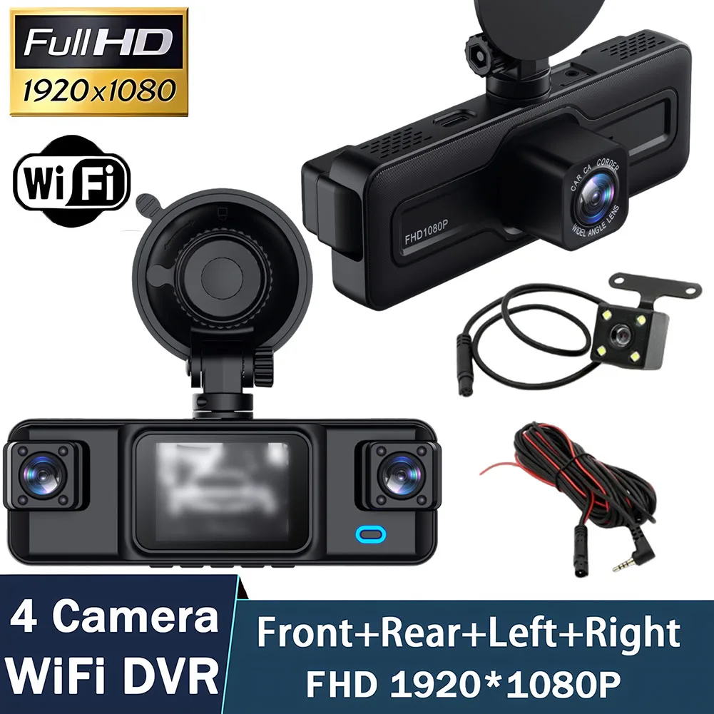 New Driving Recorder With High-definition 1080 Recording Black WiFi Mobile Connectivity Image For-Night Vision Four Lenses Tool
New Driving Recorder With High-definition 1080 Recording Black WiFi Mobile Connectivity Image For-Night Vision Four Lenses Tool