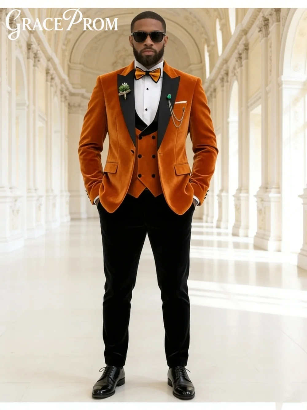 Popular Orange Velvet Autumn Winter Suits Set Mens Formal Tuxedo 2 Pieces Notched Lapel Handsome Groom Wear Dancing Party
Popular Orange Velvet Autumn Winter Suits Set Mens Formal Tuxedo 2 Pieces Notched Lapel Handsome Groom Wear Dancing Party