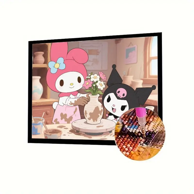 1 шт., милый керамический набор Sanrio My Melody & Kuromi, 5D DIY, полная дрель, набор для алмазной живописи, расслабляющий крест для вышивки стразами
1 шт., милый керамический набор Sanrio My Melody & Kuromi, 5D DIY, полная дрель, набор для алмазной живописи, расслабляющий крест для вышивки стразами