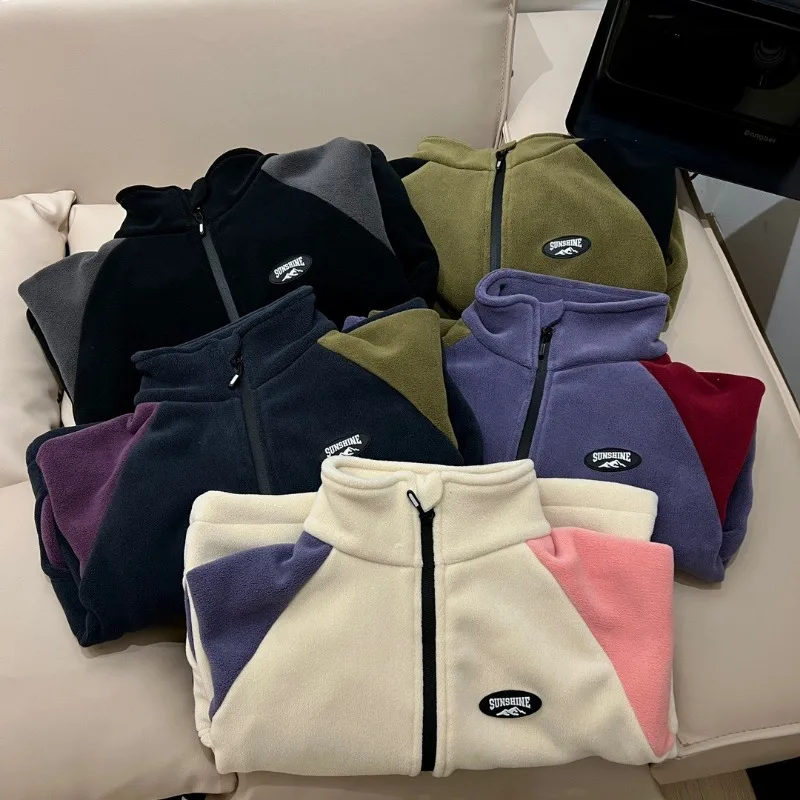 Autumn Winter Girls Boys Woolen Coat Cotton Sticker Spliced Raglan Sleeve Kid Jacket Fleece Warm Zipper Kid Boy Outerwear
Autumn Winter Girls Boys Woolen Coat Cotton Sticker Spliced Raglan Sleeve Kid Jacket Fleece Warm Zipper Kid Boy Outerwear