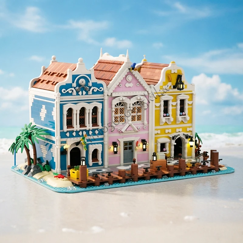5996 деталей MOC: Современный городской пейзаж, архитектурный комплекс на берегу залива, модель здания, креативный конструктор, детская игрушка, подарок
5996 деталей MOC: Современный городской пейзаж, архитектурный комплекс на берегу залива, модель здания, креативный конструктор, детская игрушка, подарок