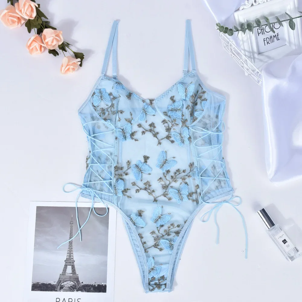 Эротическое белье, бабочка, цветочная вышивка, сексуальное боди для женщин, сетчатые прозрачные боди, комбинезон на шнуровке, порно костюмы Lenceria
Эротическое белье, бабочка, цветочная вышивка, сексуальное боди для женщин, сетчатые прозрачные боди, комбинезон на шнуровке, порно костюмы Lenceria