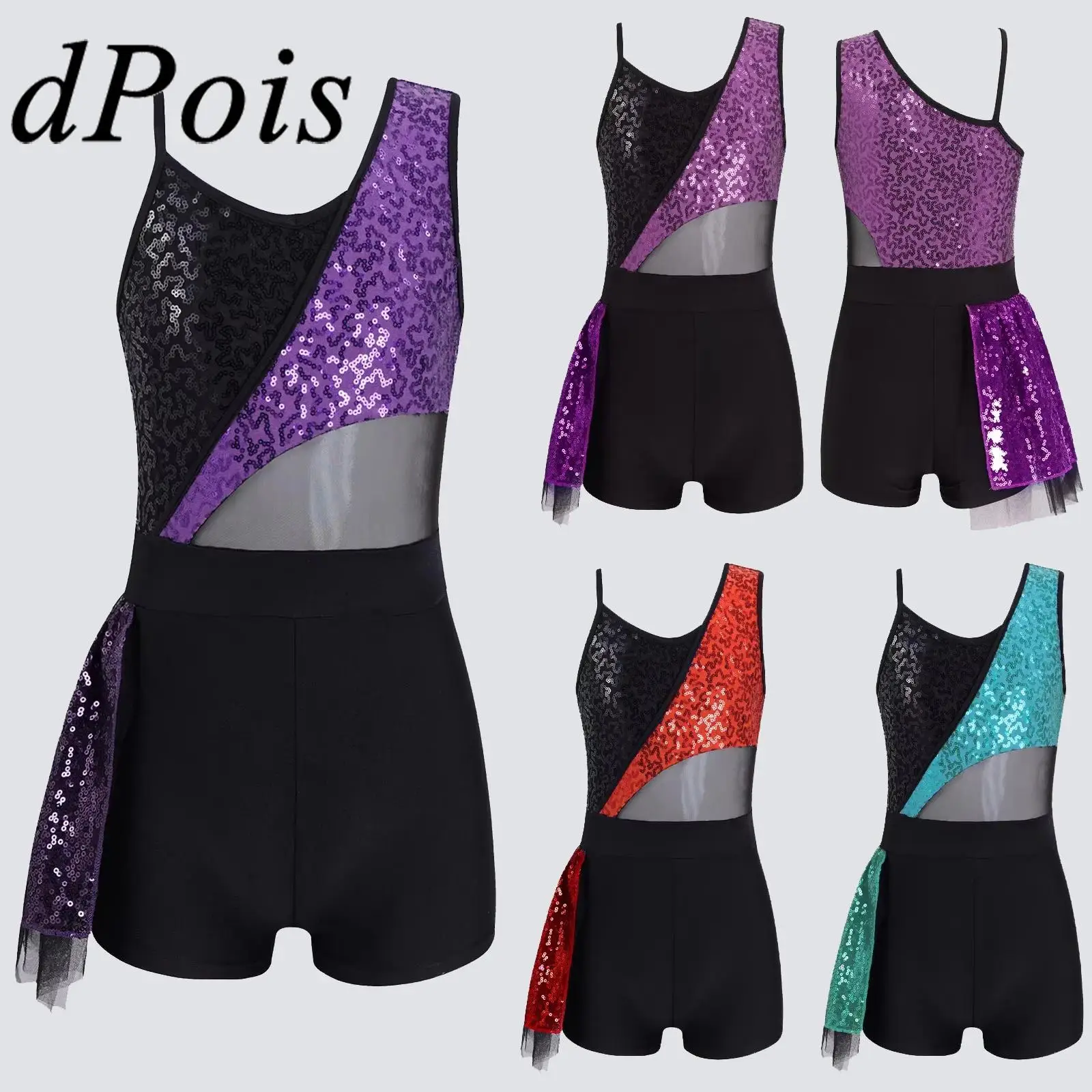 Kids Girls Jazz Dance Shorty Unitard Leotard Shiny Sequins Sleeveless Bodysuit for Stage Performance Latin Dance Costume
Kids Girls Jazz Dance Shorty Unitard Leotard Shiny Sequins Sleeveless Bodysuit for Stage Performance Latin Dance Costume