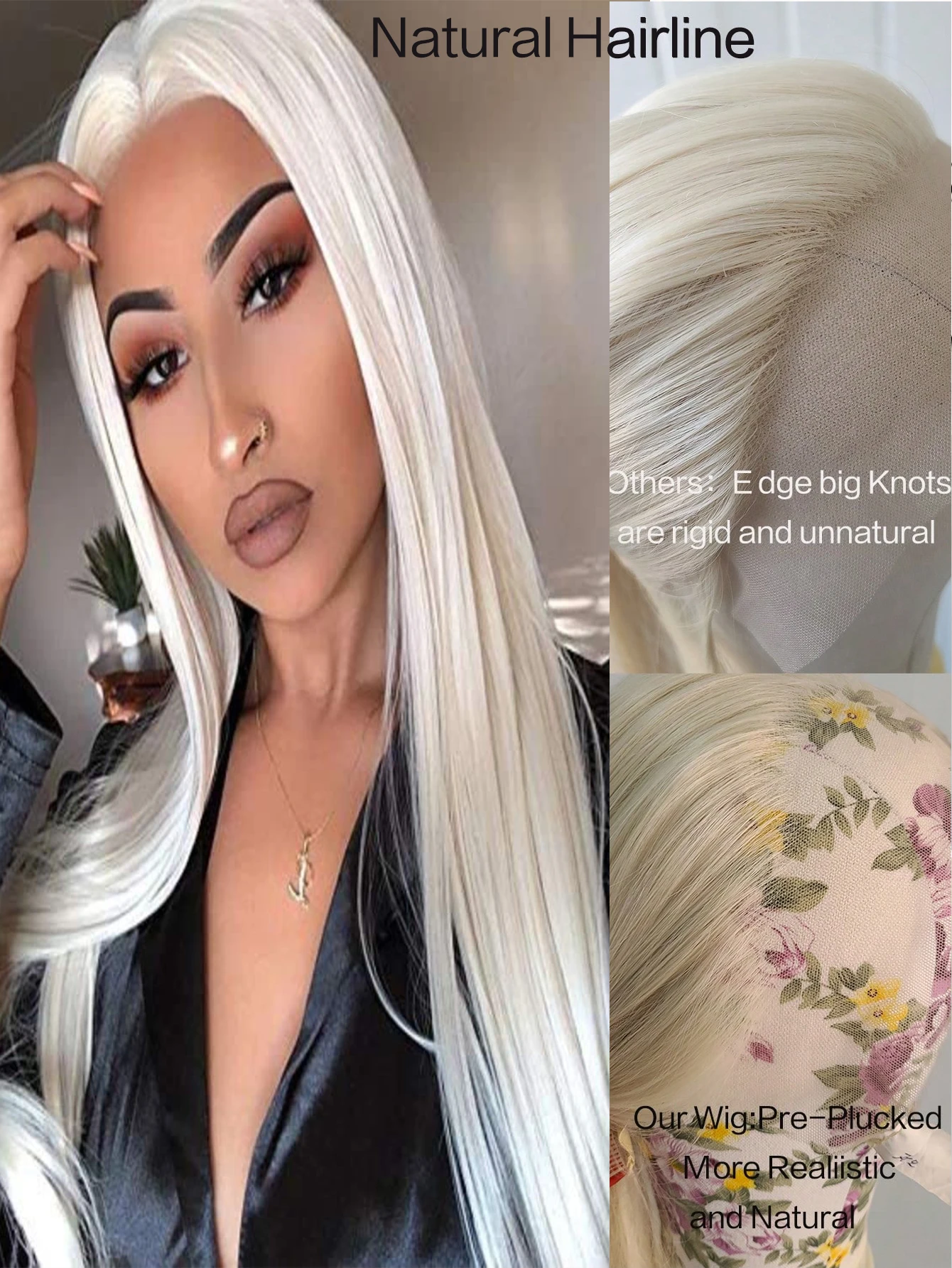 Long Straight Pale Blonde Lace Front Heat Resistant Fiber Wigs Women Soft Natural Party Anime Cosplay Wigs
Long Straight Pale Blonde Lace Front Heat Resistant Fiber Wigs Women Soft Natural Party Anime Cosplay Wigs