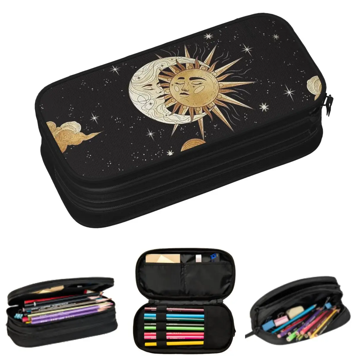 Готические пеналы с изображением Луны и Солнца для студентов, подарочные пеналы, пеналы-коробки, пеналы-косметички большой вместимости
Готические пеналы с изображением Луны и Солнца для студентов, подарочные пеналы, пеналы-коробки, пеналы-косметички большой вместимости