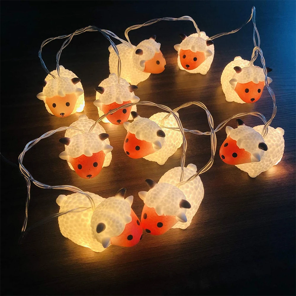 10/20leds Creative Sheep LED Light String Cartoon Goat Fairy Lights USB/Battery Operated for Birthday Christmas Party Room Decor
10/20leds Creative Sheep LED Light String Cartoon Goat Fairy Lights USB/Battery Operated for Birthday Christmas Party Room Decor