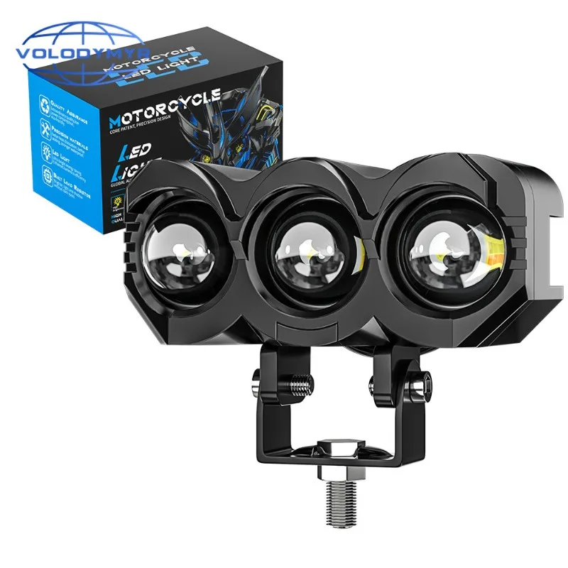 Motorcycle Spotlights White Yellow Dual Color LED Headlights High and Low Beam Eectric Ebike Lights Modified Skateboard Lamp
Motorcycle Spotlights White Yellow Dual Color LED Headlights High and Low Beam Eectric Ebike Lights Modified Skateboard Lamp