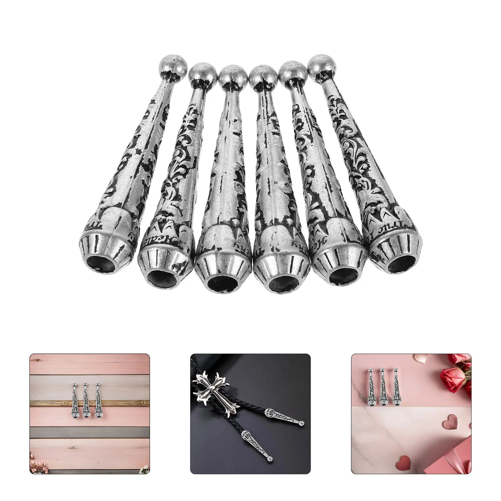 12Pcs Retro Bolo Tie Tips Decorative Metal Cord End Caps DIY Necklace Craft Replacement Parts Accessories Bolo Cap Buckle
12Pcs Retro Bolo Tie Tips Decorative Metal Cord End Caps DIY Necklace Craft Replacement Parts Accessories Bolo Cap Buckle