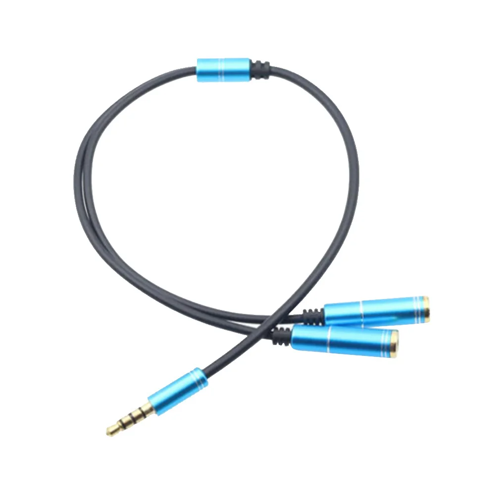 3.5Mm Headset Blue Audio Adapter For Stereo Headphone Microphone Dual Output Gold-Plated Audio Splitter Cable Splitter
3.5Mm Headset Blue Audio Adapter For Stereo Headphone Microphone Dual Output Gold-Plated Audio Splitter Cable Splitter