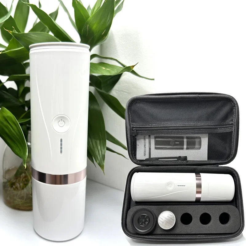 Portable Electric Coffee Maker Rechargeable Mini Battery Espresso Machine Aluminum with Heating Function for Travel Ce OEM 90 5v
Portable Electric Coffee Maker Rechargeable Mini Battery Espresso Machine Aluminum with Heating Function for Travel Ce OEM 90 5v