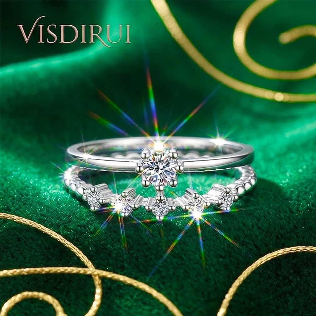 VISDIRUI 0.1ct Moissanite Eternity Band Duo Set for Women 3mm Stones D Color VVS1 S925 Sterling Silver Stackable Anniversary
VISDIRUI 0.1ct Moissanite Eternity Band Duo Set for Women 3mm Stones D Color VVS1 S925 Sterling Silver Stackable Anniversary