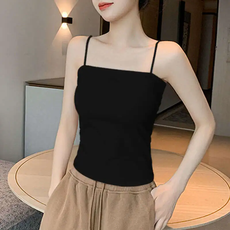 Lightning Delivery Black Pure Cotton Slim Camisole Vest For Women, Summer New Style, Exposed One Shoulder Clothes
Lightning Delivery Black Pure Cotton Slim Camisole Vest For Women, Summer New Style, Exposed One Shoulder Clothes