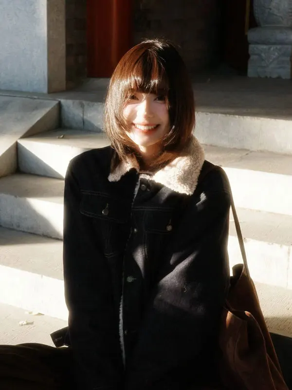 Retro Sli ort Outerwear Loose Women's irt Unique Beautiful Turn-down Collar Winter Faion for Small Figures
Retro Sli ort Outerwear Loose Women's irt Unique Beautiful Turn-down Collar Winter Faion for Small Figures