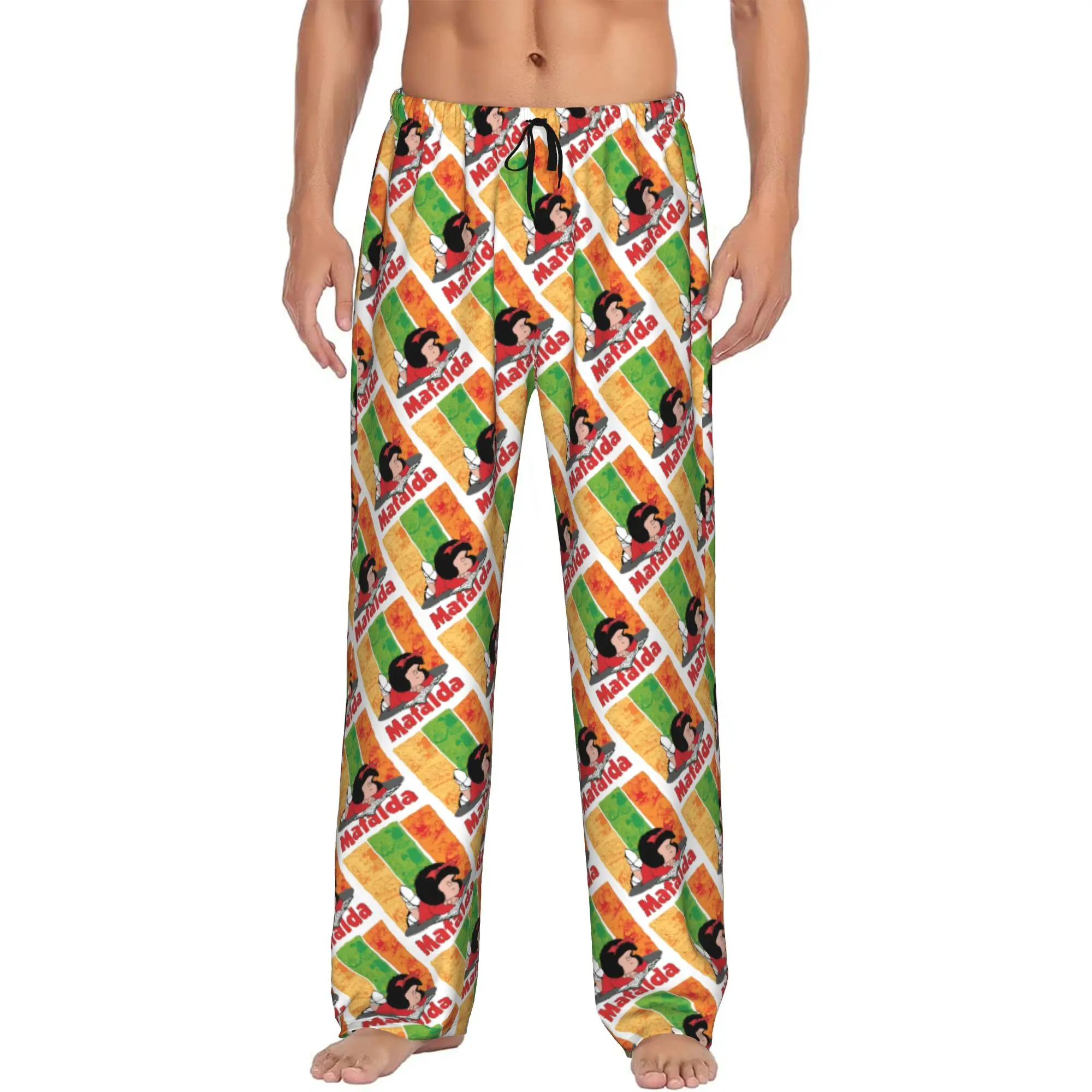 Custom Print Anime Mafalda Pajama Pants for Men Cartoon Quino Manga Sleep Sleepwear Bottoms with Pockets
Custom Print Anime Mafalda Pajama Pants for Men Cartoon Quino Manga Sleep Sleepwear Bottoms with Pockets