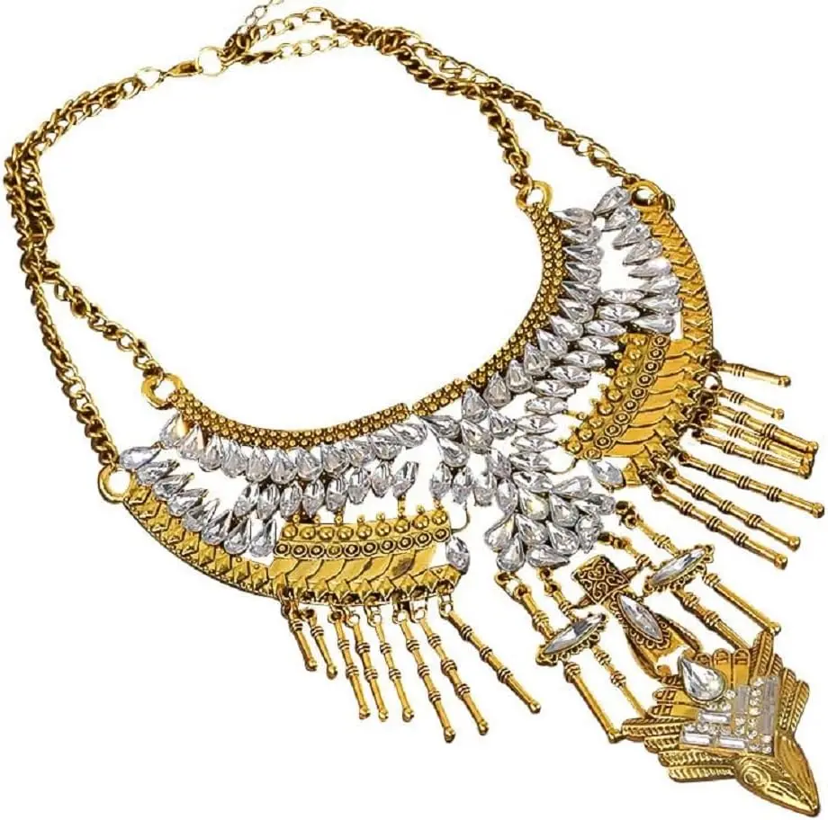 Exaggerated Chunky Necklace Luxury Rhinestone Long Clavicle Chain Jewelry Women Party
Exaggerated Chunky Necklace Luxury Rhinestone Long Clavicle Chain Jewelry Women Party