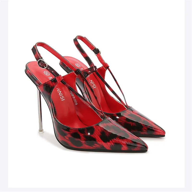 Sexy Pointed Toe Pumps Metal Slim Heeled Leopard Print Women's Shoes Fashion Hollow Out High Heels 12CM Summer Party Stilettos
Sexy Pointed Toe Pumps Metal Slim Heeled Leopard Print Women's Shoes Fashion Hollow Out High Heels 12CM Summer Party Stilettos