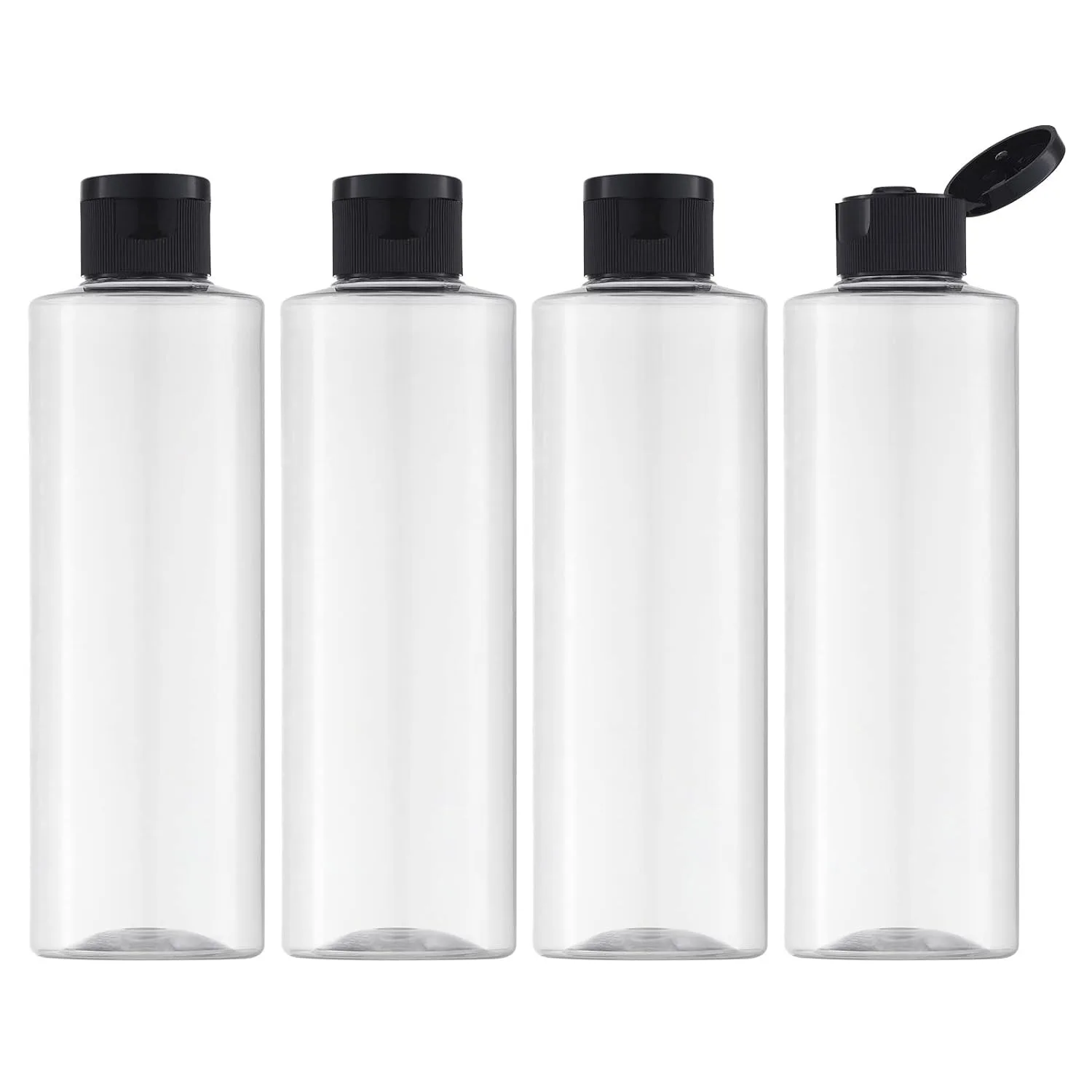 8.3oz Travel Bottles with Flip Cap (4 Pcs) Empty Dispenser Container for Travel Size Cosmetics (250ml, Clear)
8.3oz Travel Bottles with Flip Cap (4 Pcs) Empty Dispenser Container for Travel Size Cosmetics (250ml, Clear)