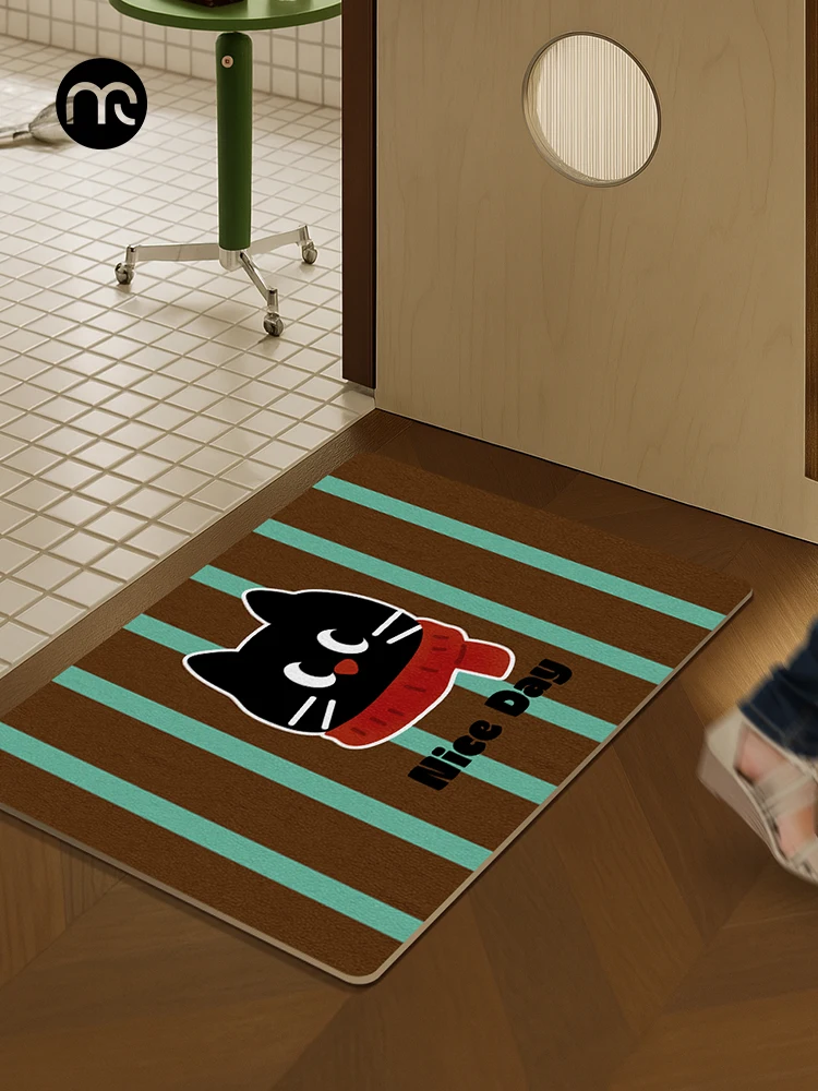 Striped Batoom Mat Toilet Entrance Home Anti-Slip Foot Pad Soft Dia Mud Pad Qui Dry Absorbent Floor Rug Home Decor
Striped Batoom Mat Toilet Entrance Home Anti-Slip Foot Pad Soft Dia Mud Pad Qui Dry Absorbent Floor Rug Home Decor