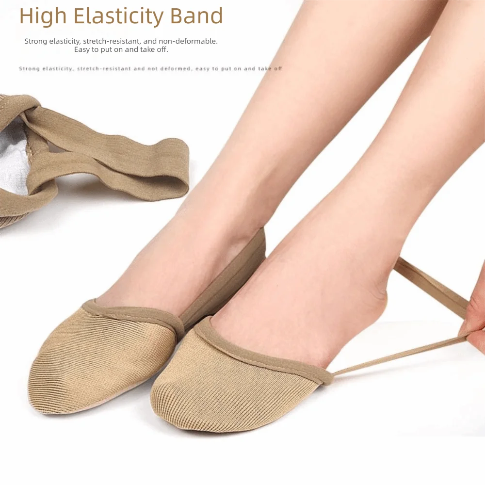 Breathable Knit Rhythmic Gymnastic Shoes Comfortable Stretchy Half Sole Dance Shoes Sweat Absorb Wear Resistant Forefoot Covers
Breathable Knit Rhythmic Gymnastic Shoes Comfortable Stretchy Half Sole Dance Shoes Sweat Absorb Wear Resistant Forefoot Covers