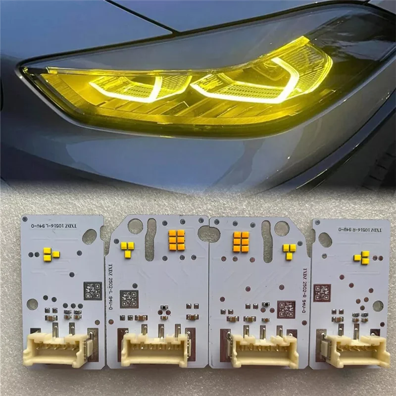 AS-4Pcs LED Headlight Board Chip For BMW F40 F44 2019-2023 Yellow Angel Eye DRL LED Module 63119448115, 63119448116
AS-4Pcs LED Headlight Board Chip For BMW F40 F44 2019-2023 Yellow Angel Eye DRL LED Module 63119448115, 63119448116