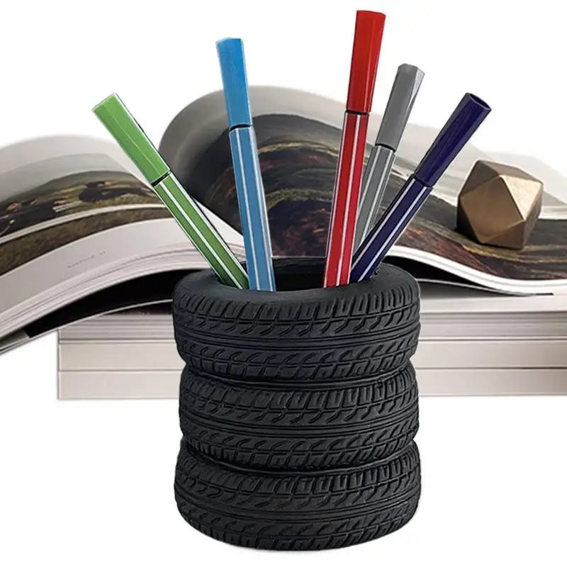 Desk Pen Organizer Tire-Shaped Desk Pen Holder Makeup Brush Holder Pen Pencil Holder Decorative Pencil Storage Organizer For
Desk Pen Organizer Tire-Shaped Desk Pen Holder Makeup Brush Holder Pen Pencil Holder Decorative Pencil Storage Organizer For