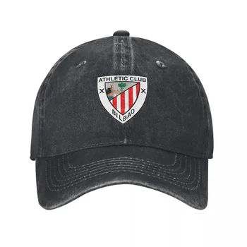 A-Athletic 빌바오 클럽 야구 모자, 클래식 디스트레스드 워싱 스페인 에스파나 모자, 유니섹스 스타일, 야외 러닝 골프 모자