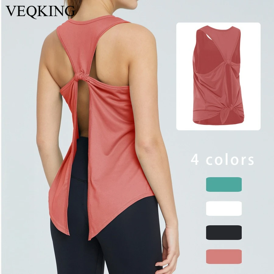 VEQKING Sexy Sleeveless Tank Top Women Loose Short Yoga Shirt, Quick Dry Loose Fitness Tank Top, Loose Training Fitness Clothing
VEQKING Sexy Sleeveless Tank Top Women Loose Short Yoga Shirt, Quick Dry Loose Fitness Tank Top, Loose Training Fitness Clothing