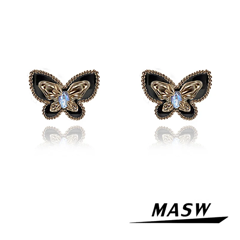 MASW Original Design Vintage Temperament Dark Color Butterfly Earrings For Women Girl Party Wedding Gift 2024 Trend New
MASW Original Design Vintage Temperament Dark Color Butterfly Earrings For Women Girl Party Wedding Gift 2024 Trend New