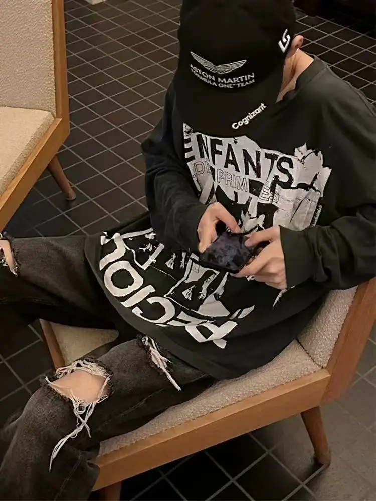 Футболка Depred Rich Second Generation Ro Song с длинным рукавом, с принтом портрета, из хлопка, повседневная, модная, для подростков
Футболка Depred Rich Second Generation Ro Song с длинным рукавом, с принтом портрета, из хлопка, повседневная, модная, для подростков