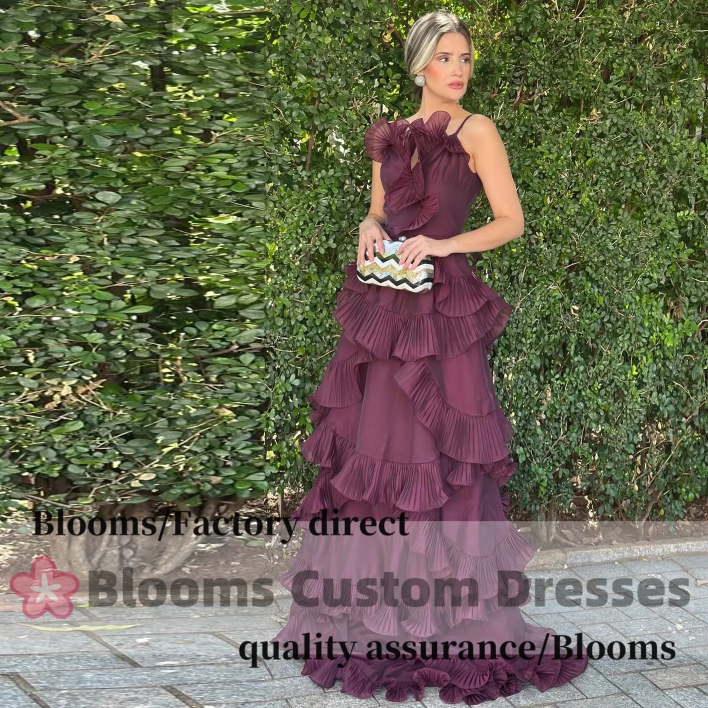 Customized Spaghetti Strap Formal Evening Dresses Purple Prom Gown Ruffle Tiered A-line Sleeveless Elegant Party Dresses 2026
Customized Spaghetti Strap Formal Evening Dresses Purple Prom Gown Ruffle Tiered A-line Sleeveless Elegant Party Dresses 2026