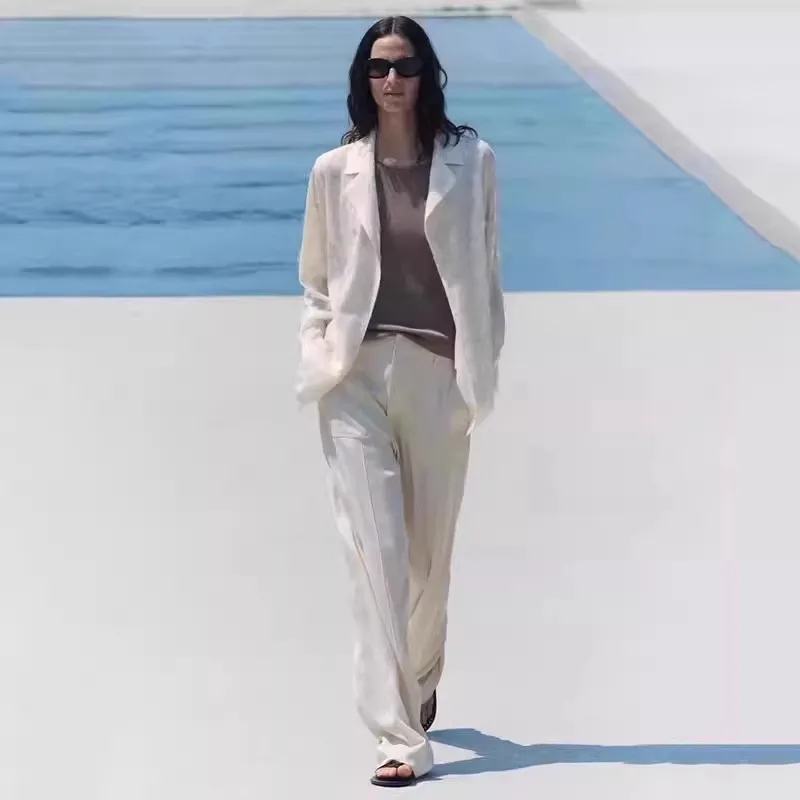 Faionable Women's Suit Jaet Summer 2024 Pearl Embellied Open Front Long Sve Polyester Versatile Ele New Arrival
Faionable Women's Suit Jaet Summer 2024 Pearl Embellied Open Front Long Sve Polyester Versatile Ele New Arrival