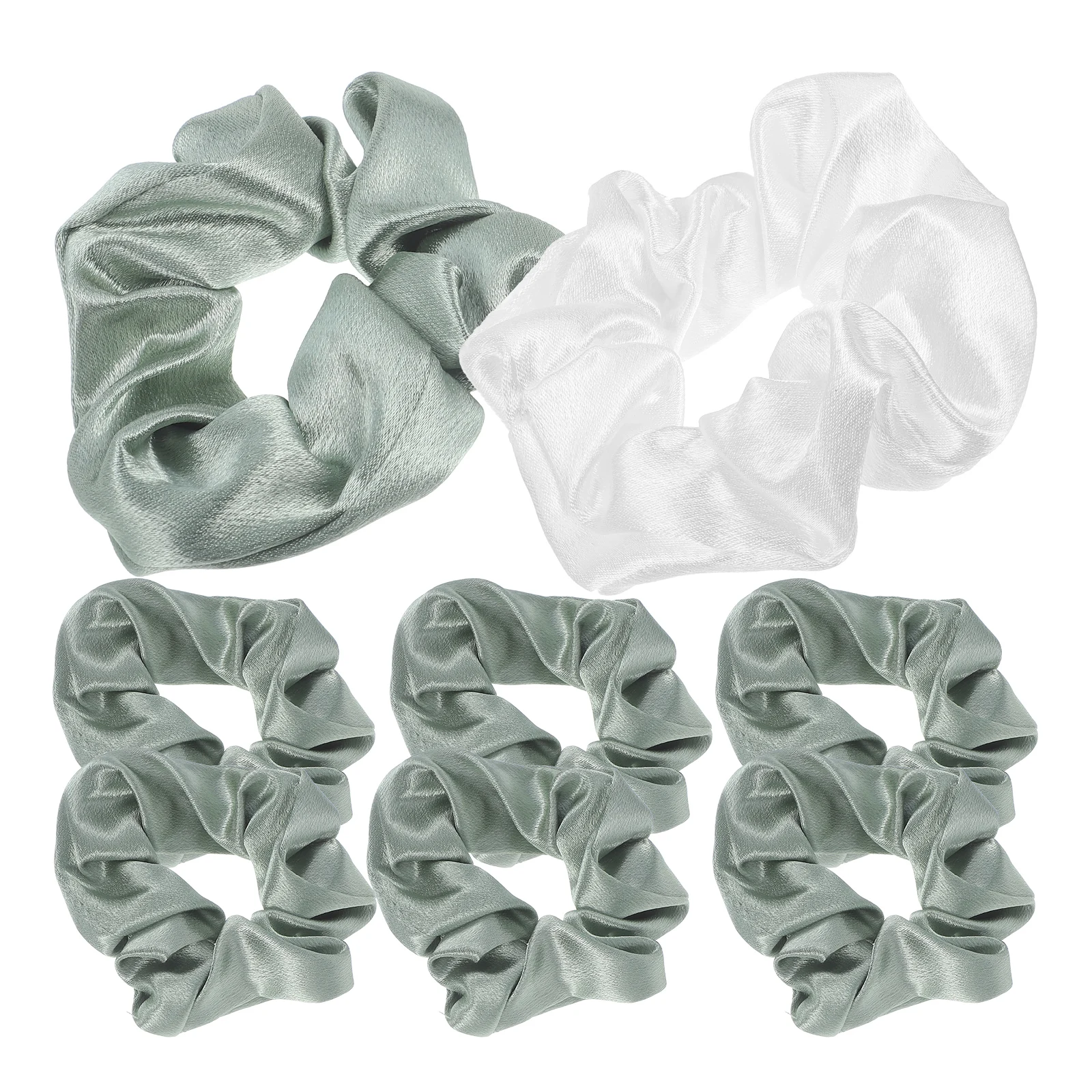 8pcs Crystal Satin Scrunchies Elastic Hair Ties Fabric Ponytail Holders Green White Color Bulk Pack Hair Accessories Women
8pcs Crystal Satin Scrunchies Elastic Hair Ties Fabric Ponytail Holders Green White Color Bulk Pack Hair Accessories Women