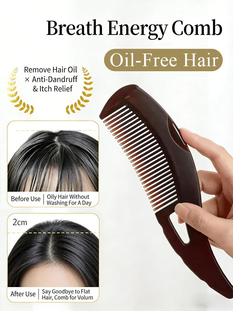 Generation 2 Energy comb with hollow core for oily hair, no-rinse scalp massage, removes oil and cleans dandruff.
Generation 2 Energy comb with hollow core for oily hair, no-rinse scalp massage, removes oil and cleans dandruff.