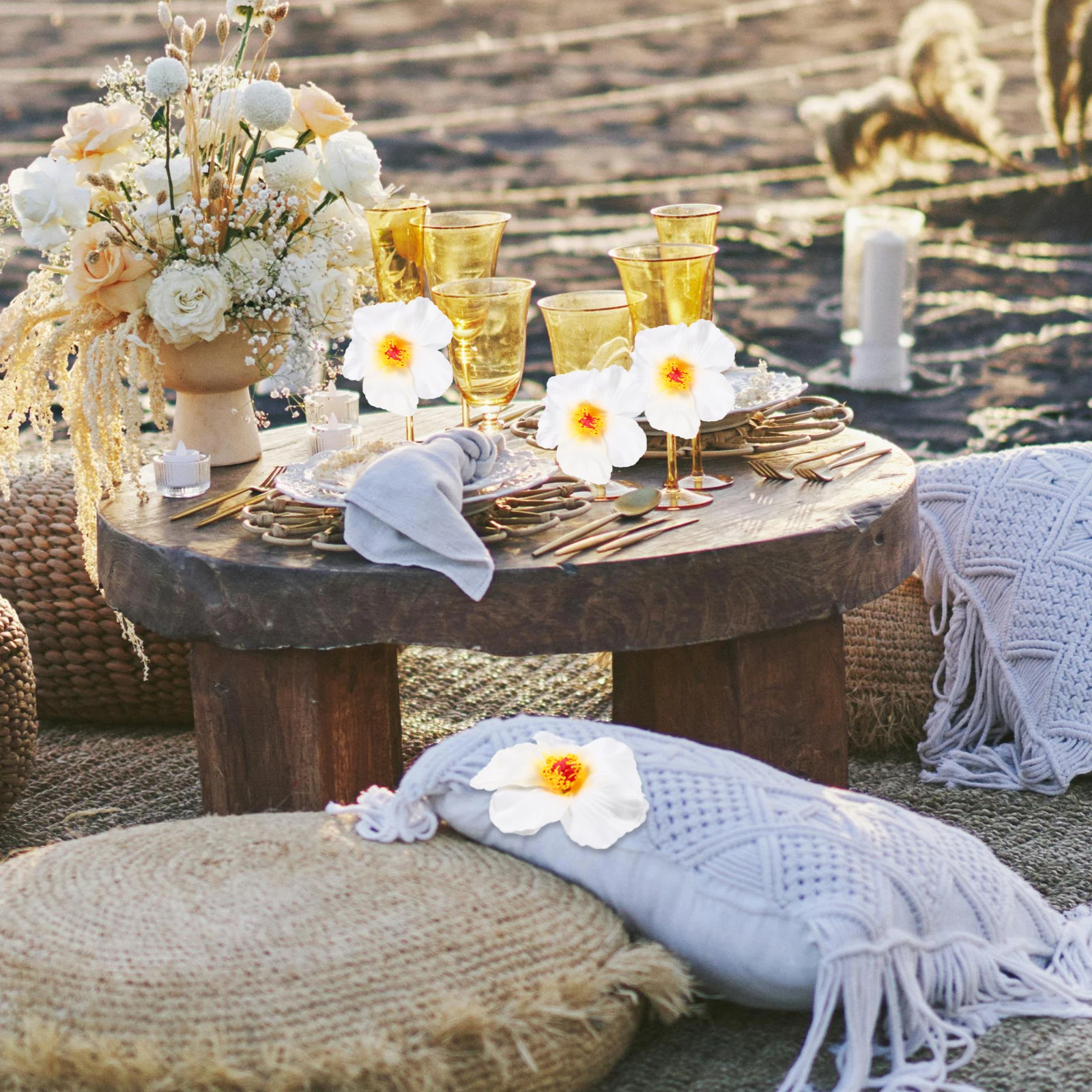 10Pcs Artificial Hibiscus Flowers Lifelike Eva Material DIY Decoration Photography Prop Hawaiian Luau Party Supplies
10Pcs Artificial Hibiscus Flowers Lifelike Eva Material DIY Decoration Photography Prop Hawaiian Luau Party Supplies