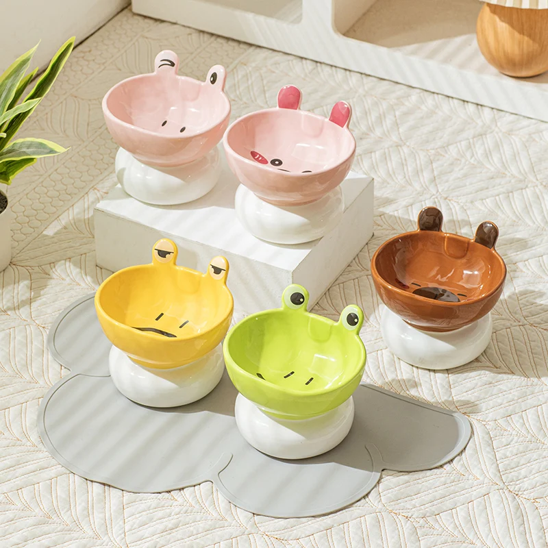 Cute Cartoon Ceramic Elevated Cat Bowl Puppy Dog Food Water Bowl For The Cat Snack Dish Feeder Drinker Pet Supplies Accessories
Cute Cartoon Ceramic Elevated Cat Bowl Puppy Dog Food Water Bowl For The Cat Snack Dish Feeder Drinker Pet Supplies Accessories