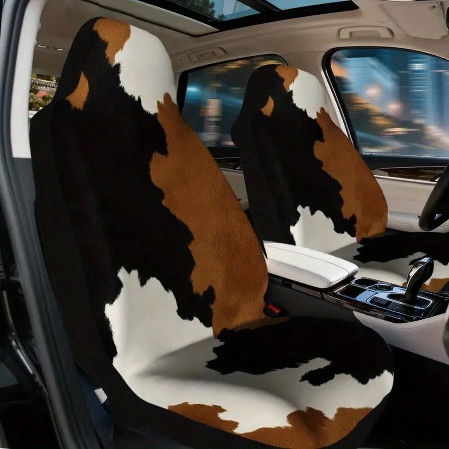 Universal Car Seat Covers Black Brown Cowhide Pattern Breathable Fabric For Adult Vehicles
Universal Car Seat Covers Black Brown Cowhide Pattern Breathable Fabric For Adult Vehicles