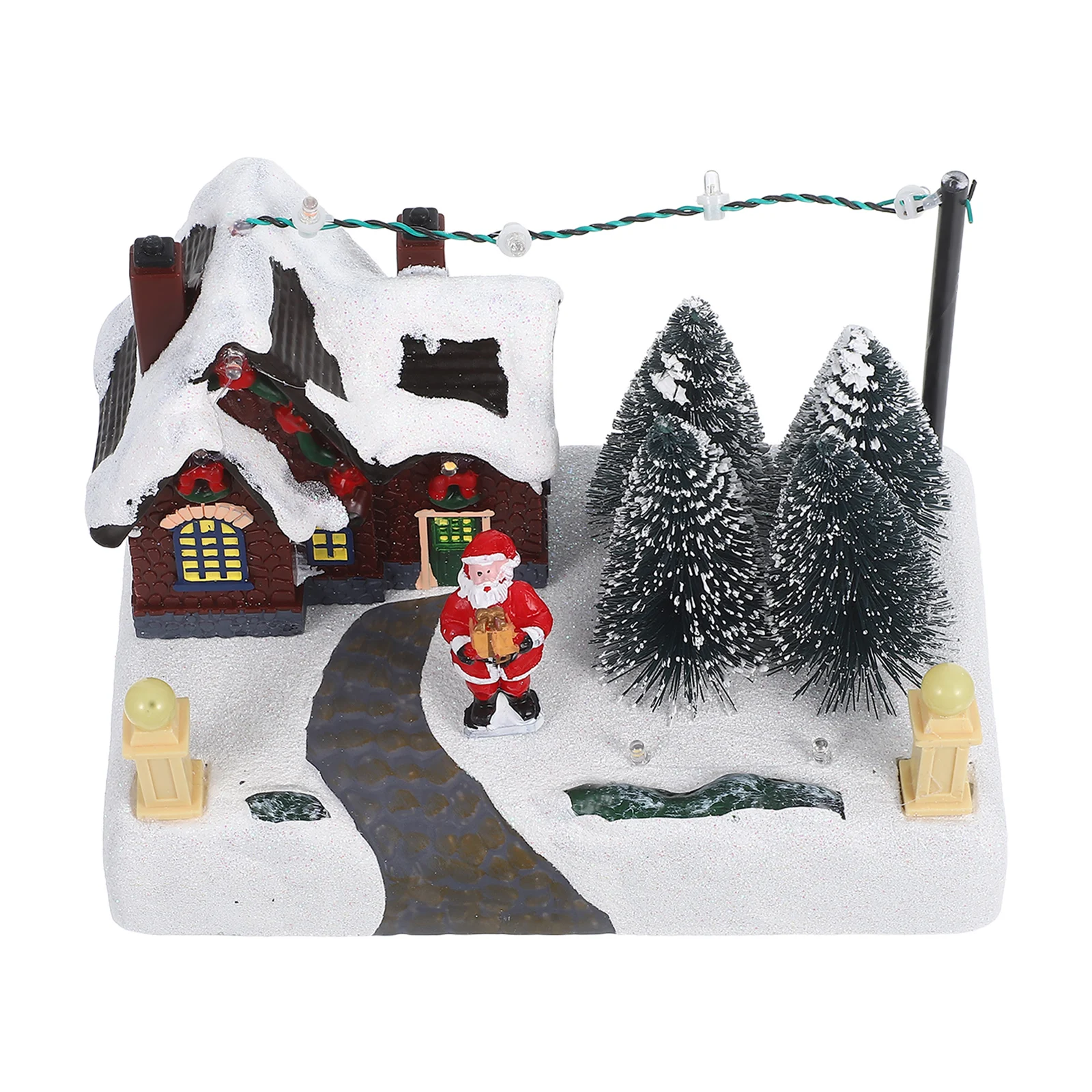 Christmas Lighted Village Scene Glowing Resin Ornament Music Box Decor Table Centerpiece Led Mini Christmas House Xmas
Christmas Lighted Village Scene Glowing Resin Ornament Music Box Decor Table Centerpiece Led Mini Christmas House Xmas