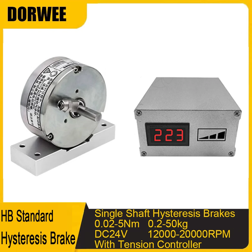 Electromagnetic Hysteresis Brake DC24V Controller Kit Single Shaft Axis 20000RPM Simulates Load Tension Controller Analog 0-10V
Electromagnetic Hysteresis Brake DC24V Controller Kit Single Shaft Axis 20000RPM Simulates Load Tension Controller Analog 0-10V