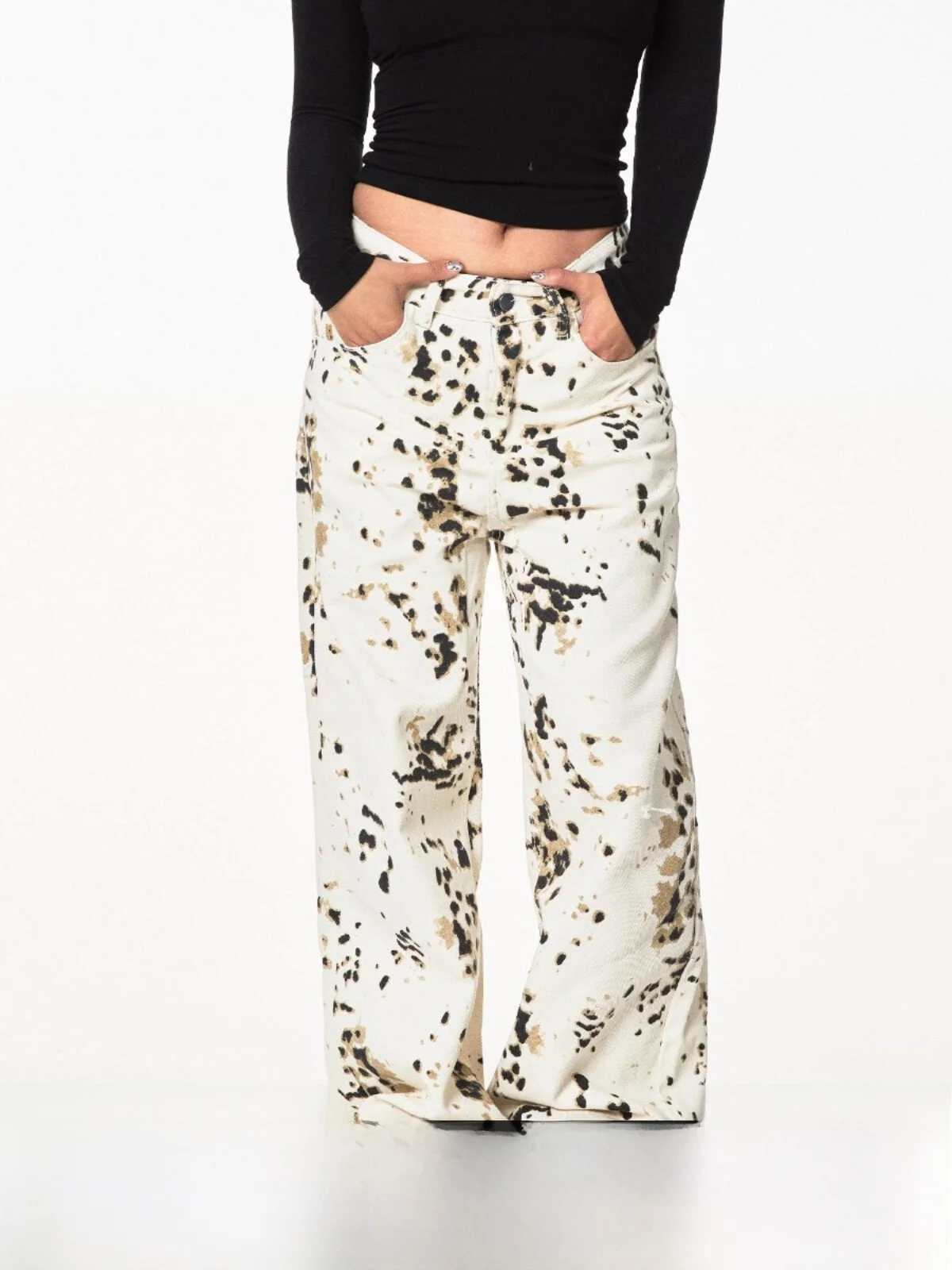 Blackbb American Retro Leopard Print Denim Pants Women High Street Hiphop Loose Straight Floor-Length Trousers Trendy
Blackbb American Retro Leopard Print Denim Pants Women High Street Hiphop Loose Straight Floor-Length Trousers Trendy