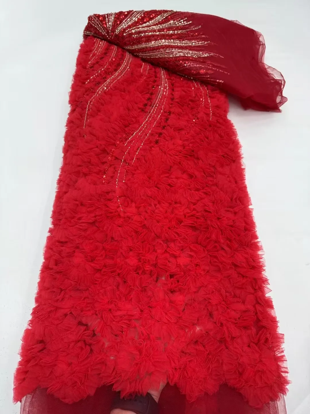 2025 Latest African 3D Flower Lace Fabric Embroidery French Mesh Lace Fabric With Sequins Groom Nigerian Tulle Lace For Party
2025 Latest African 3D Flower Lace Fabric Embroidery French Mesh Lace Fabric With Sequins Groom Nigerian Tulle Lace For Party