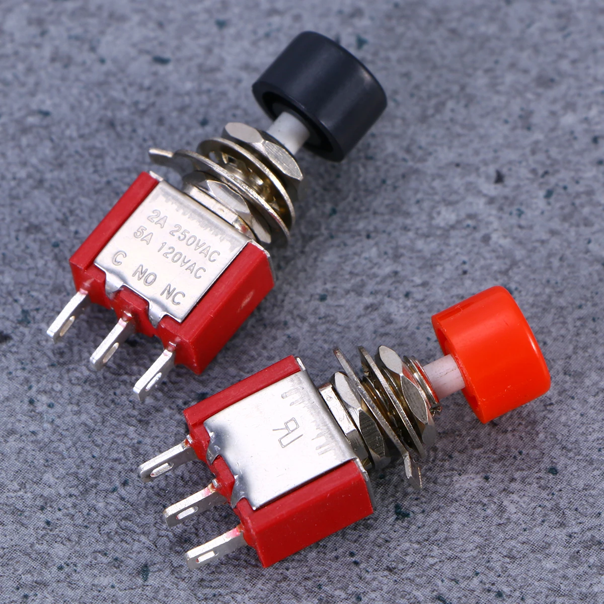 8 pcs 6Mm Self-Reset Push Button Switch Metal Shell Lockless Momentary On/Off 3 Pin 2A 250Vac 5A 120Vac Panel Mounting Hole
8 pcs 6Mm Self-Reset Push Button Switch Metal Shell Lockless Momentary On/Off 3 Pin 2A 250Vac 5A 120Vac Panel Mounting Hole