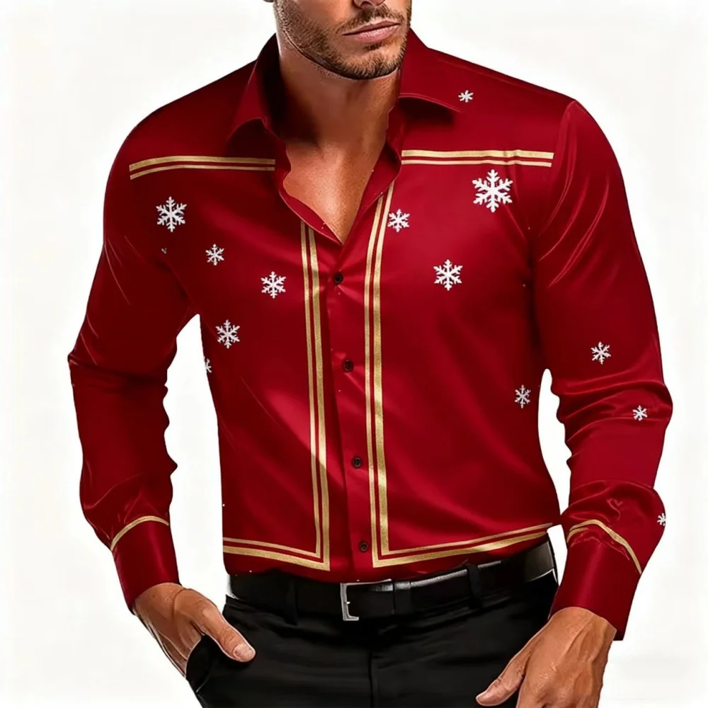 2025 Latest Men's Christmas Casual Shirt, Long-Sleeved Single-Breasted Collar Shirt, Wedding Party Style
2025 Latest Men's Christmas Casual Shirt, Long-Sleeved Single-Breasted Collar Shirt, Wedding Party Style