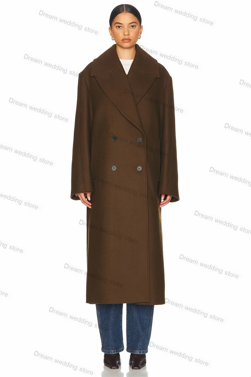 Brown Cashmere Long Women Suit 1 Piece Woolen Blazer Double Breasted Formal Office Lady Prom Outfit Customized Coat Jacket
Brown Cashmere Long Women Suit 1 Piece Woolen Blazer Double Breasted Formal Office Lady Prom Outfit Customized Coat Jacket