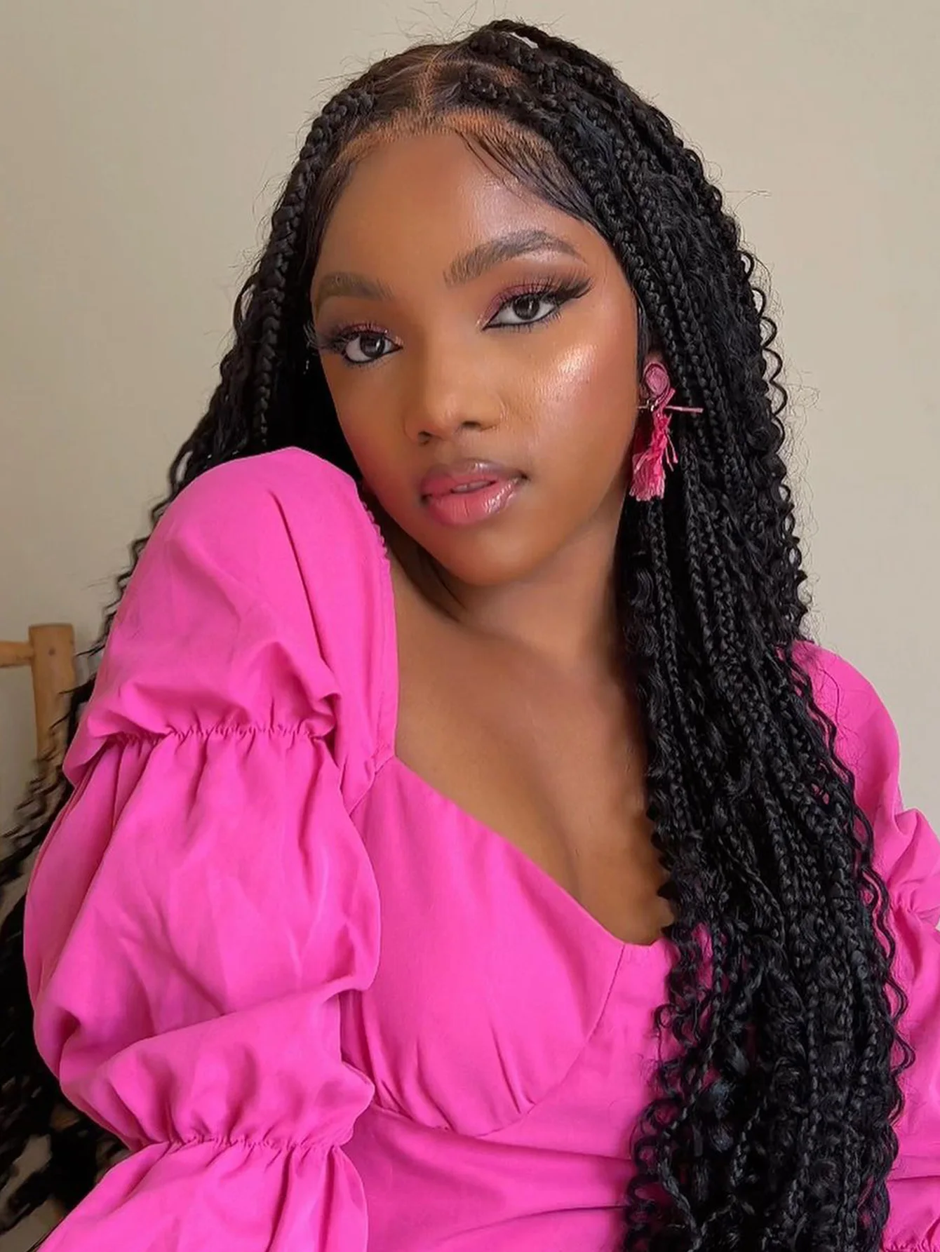 Boho Curly Braids Full Lace Wigs Goddess Locs Braided Wigs For Women Synthetic Knotless Box Braids Lace Front Wig With Baby Hair
Boho Curly Braids Full Lace Wigs Goddess Locs Braided Wigs For Women Synthetic Knotless Box Braids Lace Front Wig With Baby Hair