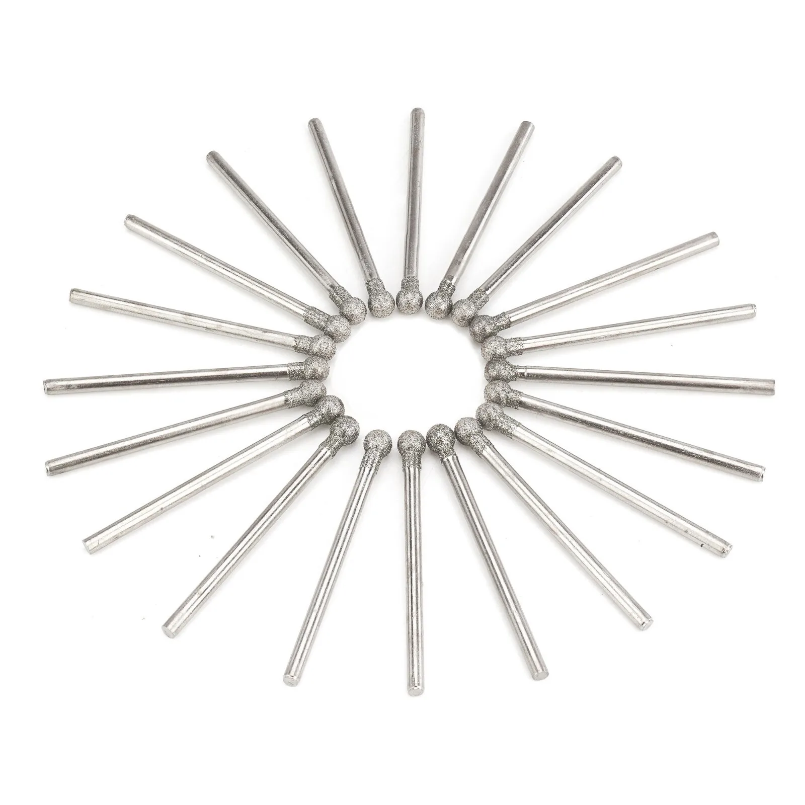 20Pcs 0.5-8mm Spherical Head Diamond Grinding Bits Burr Lapidary Tools for Stone
20Pcs 0.5-8mm Spherical Head Diamond Grinding Bits Burr Lapidary Tools for Stone