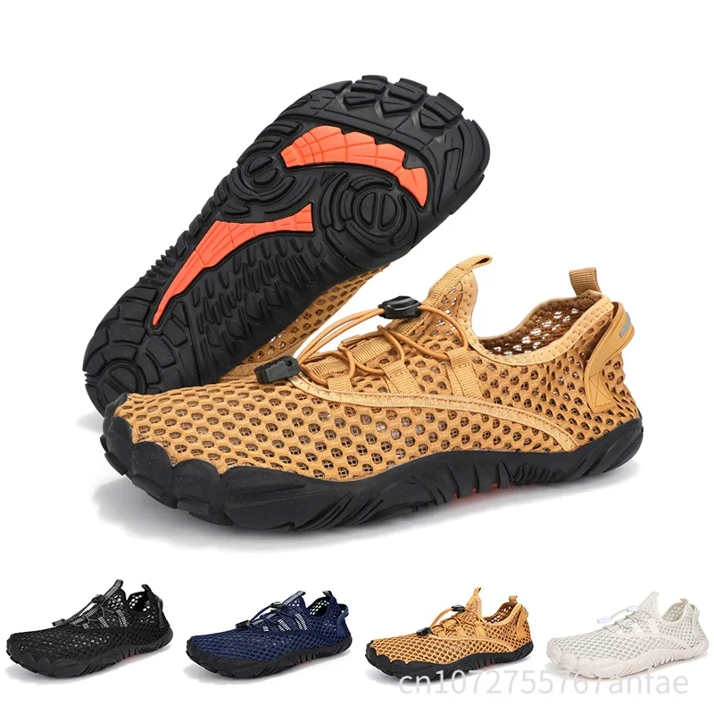 Men's Lightweight Mesh Water Shoes Anti-slip Wear-resistant Outdoor Hiking Shoes Riding Camping Creek tracing Walking Sneakers
Men's Lightweight Mesh Water Shoes Anti-slip Wear-resistant Outdoor Hiking Shoes Riding Camping Creek tracing Walking Sneakers