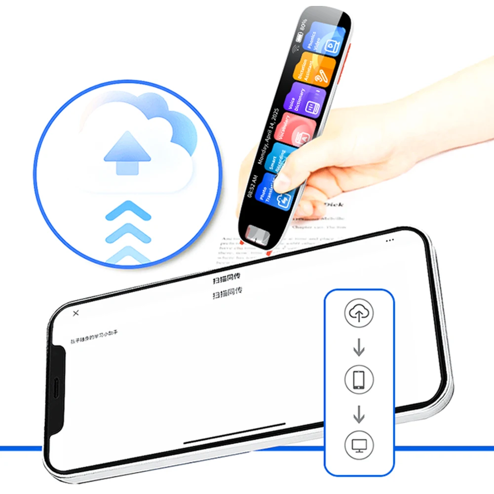 Сканер-ручка для чтения, 134 языка, многофункциональный словарь, сенсорный экран 4,18 дюйма, ручка для перевода офлайн, ручка для извлечения текста
Сканер-ручка для чтения, 134 языка, многофункциональный словарь, сенсорный экран 4,18 дюйма, ручка для перевода офлайн, ручка для извлечения текста